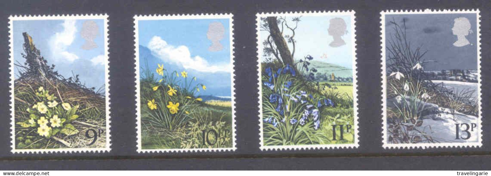 Great Britain 1979 Wild Spring Flowers MNH ** - Unused Stamps