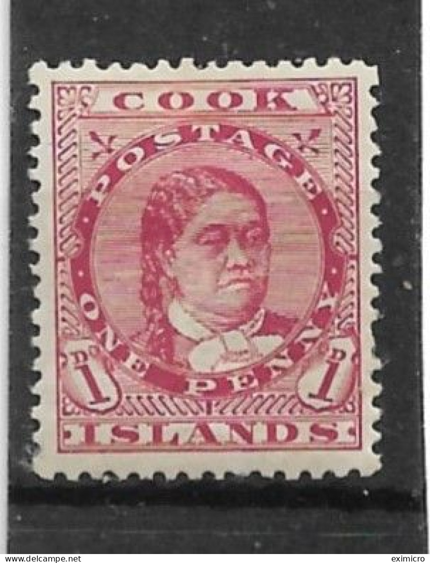 COOK ISLANDS 1914 1d  RED SG 41 PERF 14 X 14½  MOUNTED MINT Cat £12 - Cook