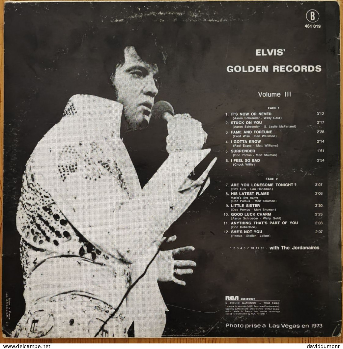 ELVIS PRESLEY - ALBUM 33 TOURS - Rock