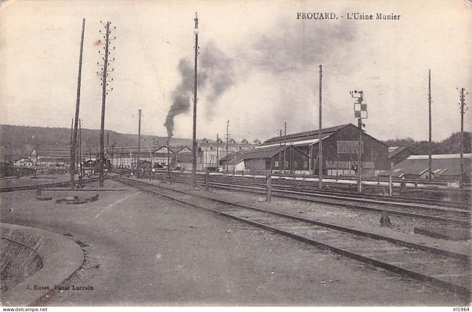 FROUARD L'USINE MUNIER ET LA GARE 1916 - Frouard