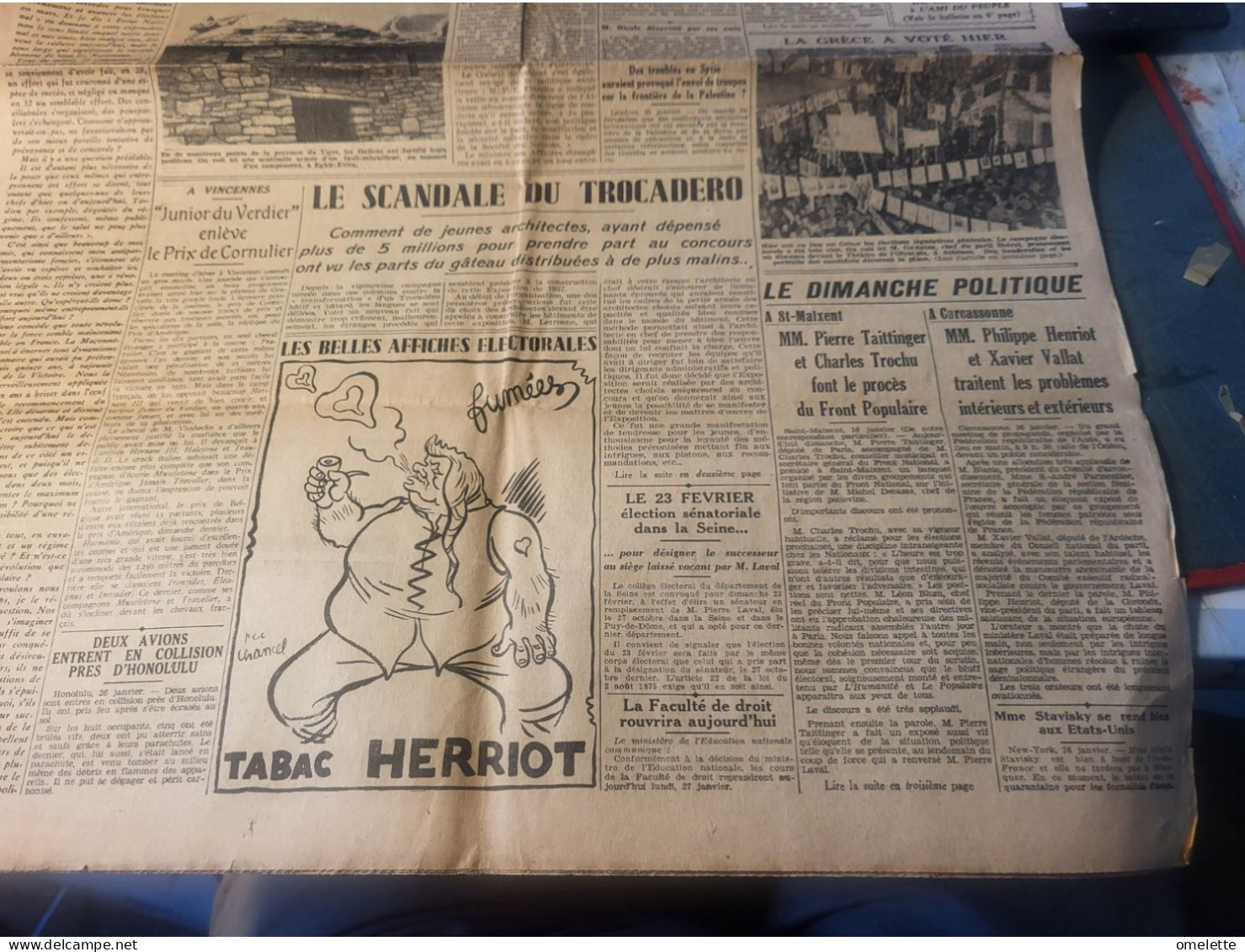 AMI PEUPLE 36/NATIONAL FRANCOIS LEGRIX/CHIAPPE /LIGUE A DISSOUDRE /MINISTERE SARRAUT/CHANCEL TABAC HERRIOT /TROCADERO - Autres & Non Classés