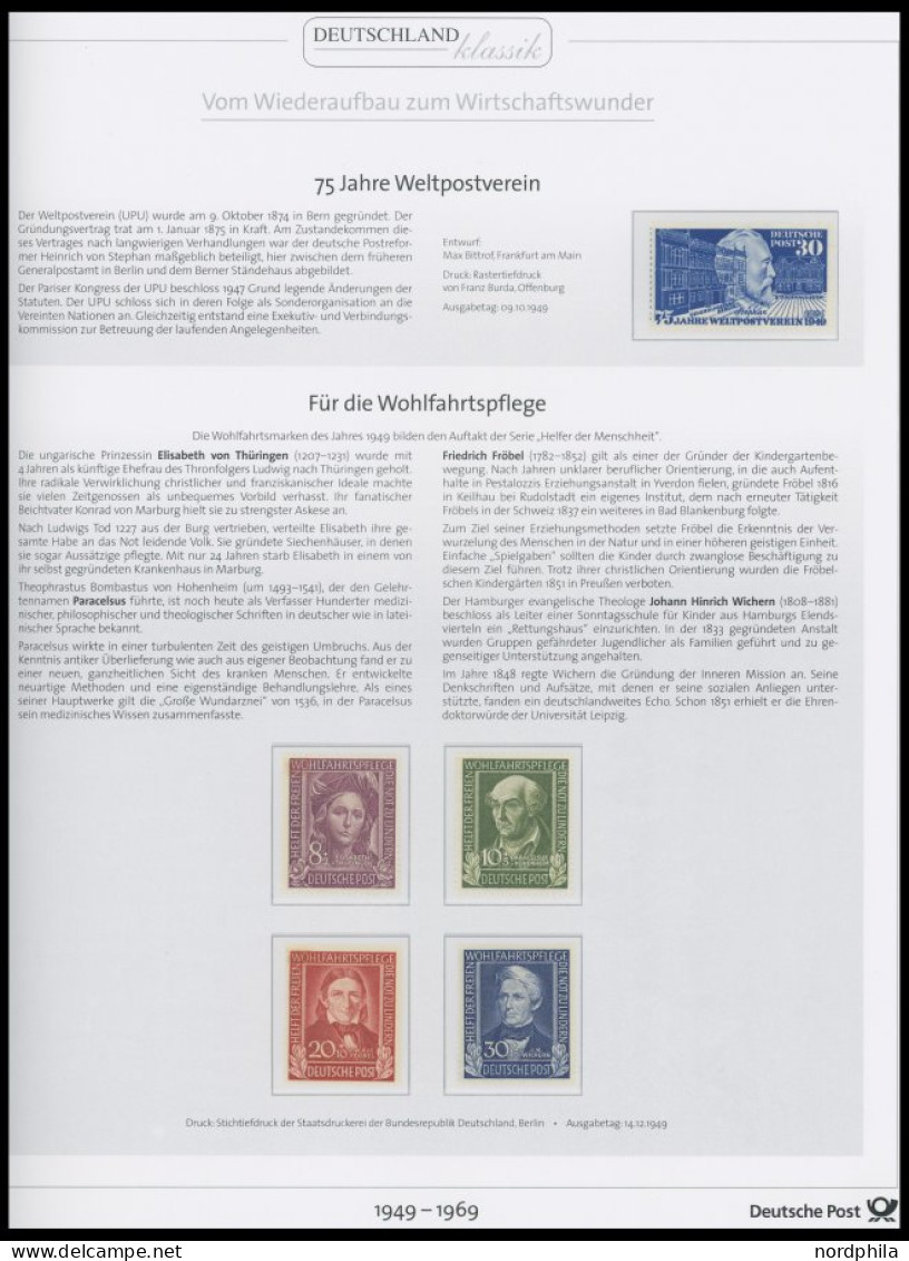 SAMMLUNGEN , , 1949-69, Bis Auf Den Posthornsatz Komplette Sammlung Im Deutsche Post Spezialalbum Die Briefmarken Vom Wi - Autres & Non Classés