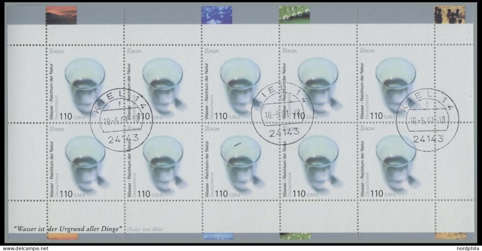 LOTS KB O, 2001-07, 13 Verschiedene Gestempelte Kleinbogen, Pracht, Mi. 161.- - Used Stamps