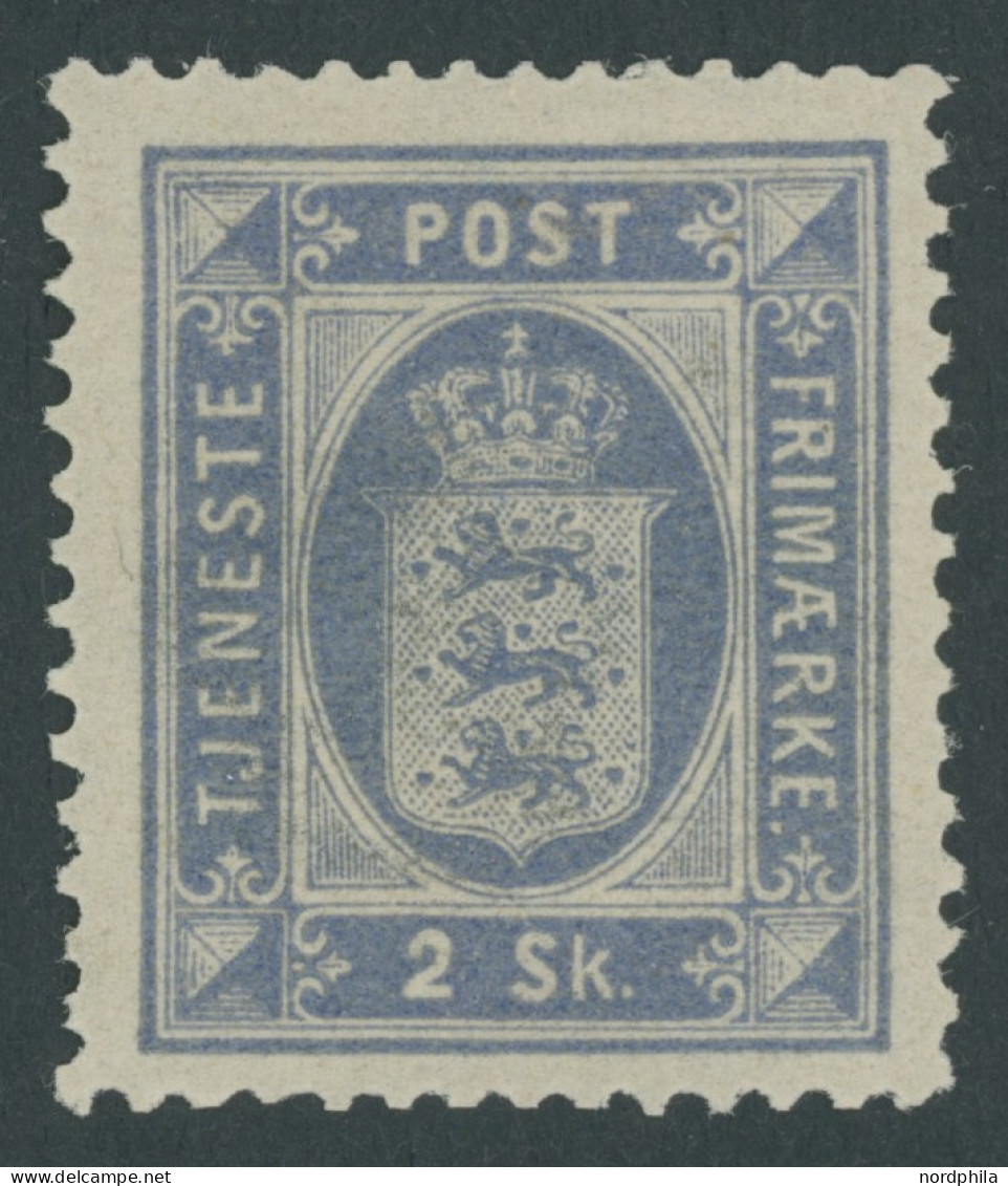 DIENSTMARKEN D1 , 1871, 2 S. Ultramarin, Falzrest, Pracht, Mi. 200.- - Oficiales