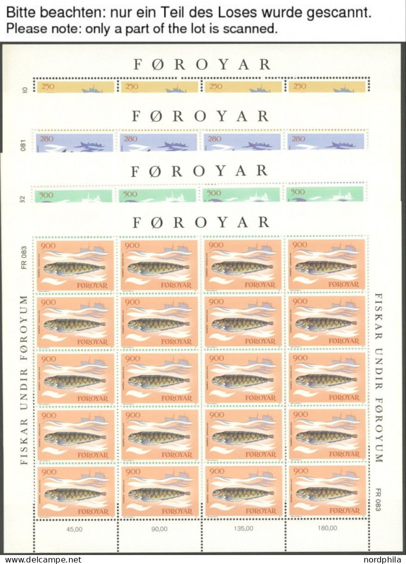 FÄRÖER 79-81,84-89KB O, 1983, Dampfschiffe, Europa, Fische, Je Im Kleinbogensatz, Ersttagsstempel, Pracht, Mi. 250.- - Faroe Islands