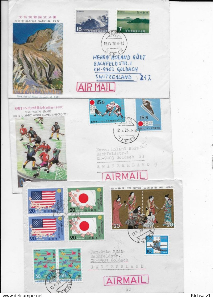 Lot Von 6 Briefe Japan - Brieven En Documenten