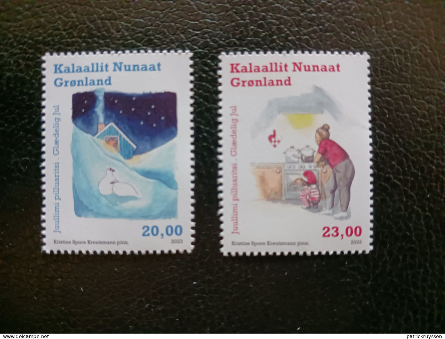 Greenland 2023 Groenland CHRISTMAS House Bird Cook Cake Kitchen Noel 2v Mnh - Unused Stamps