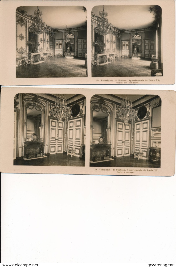 5 STEREOSCOPISCHE KAARTEN   FOTO  PHOTO - VERSAILLE - Stereoscope Cards