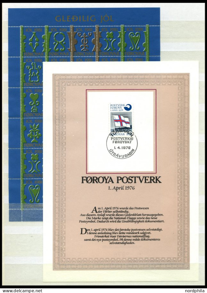 FÄRÖER , 1975-82, Komplett Bis Auf Mi.Nr. 48-52 Und 75-78, Prachterhaltung - Other & Unclassified