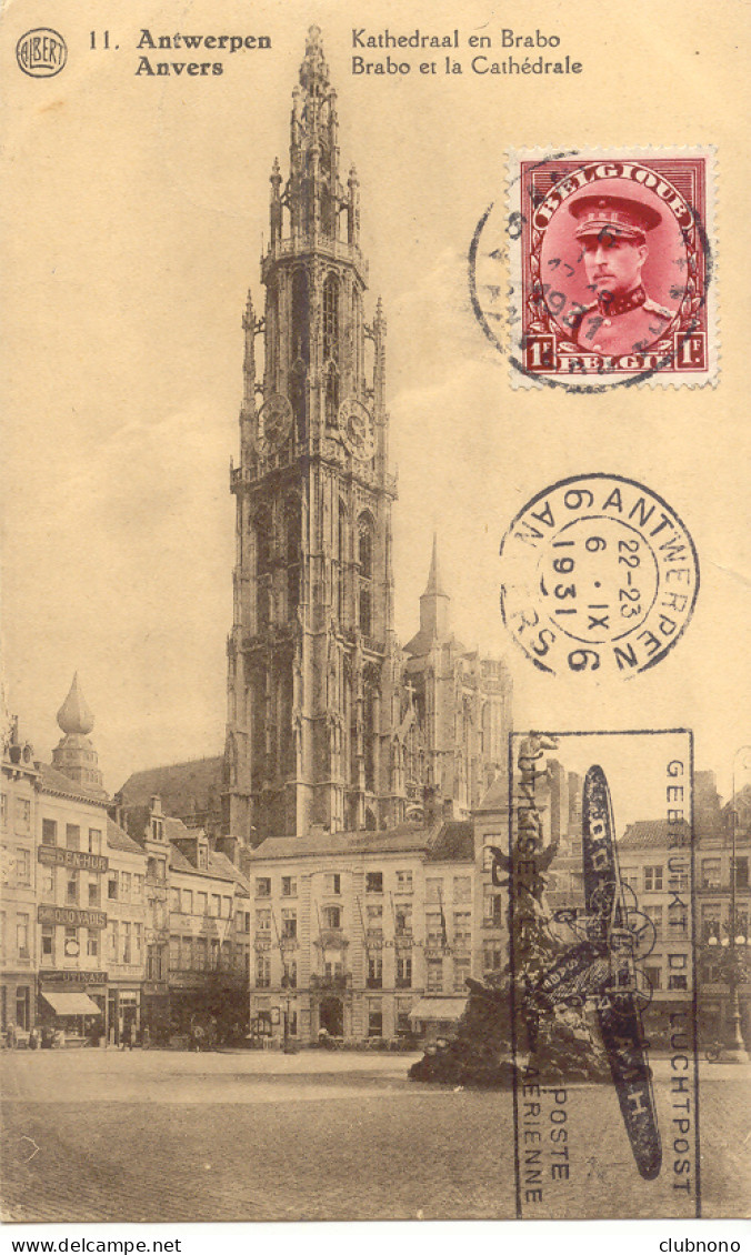 CPA - ANVERS - BRABO ET LA CATHEDRALE - Antwerpen