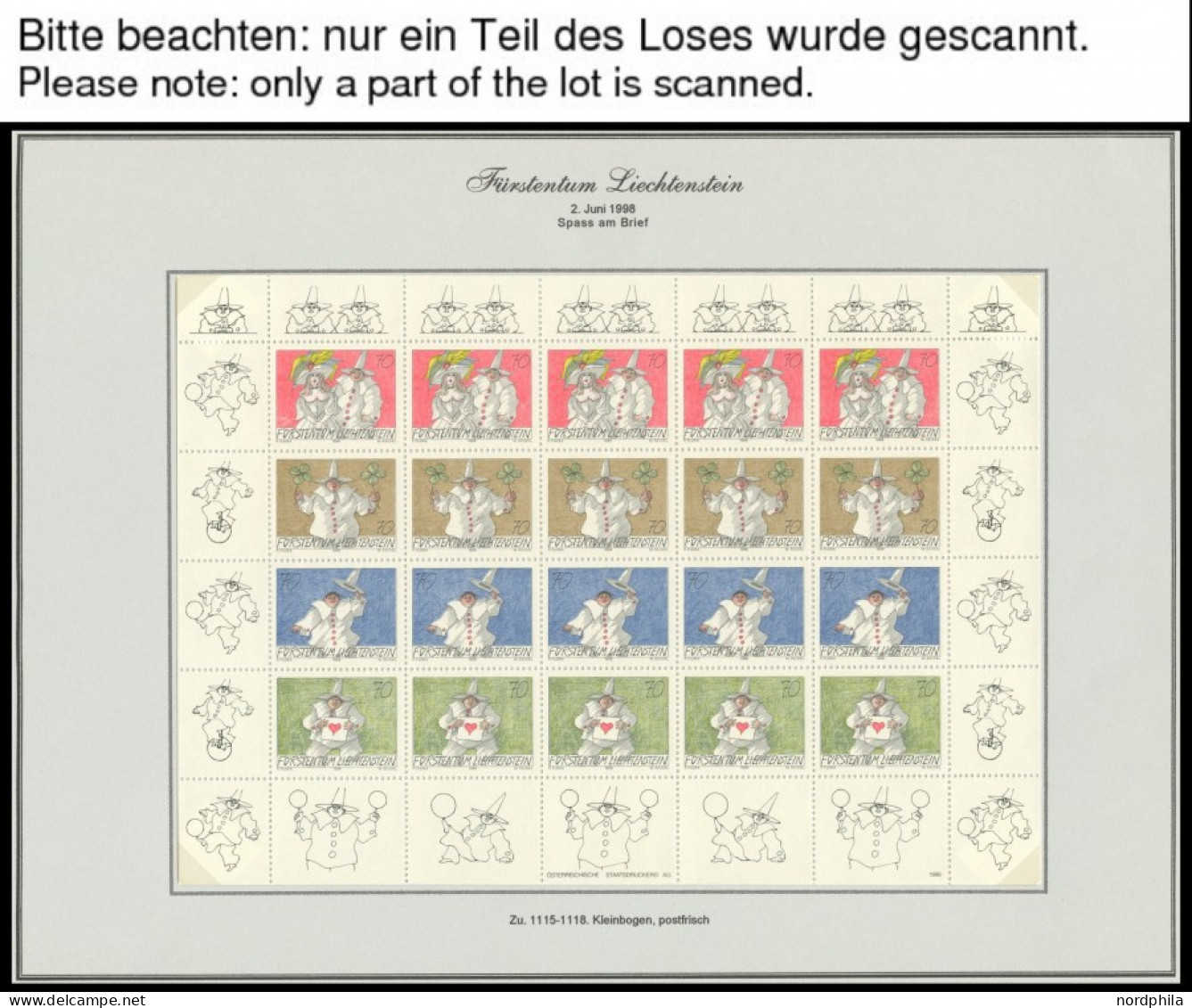 SAMMLUNGEN 1124-1282 , 1996-2001, Postfrisch überkomplett Mit Diversen Kleinbogen, Pracht, Frankaturwert: FR 592.- - Verzamelingen