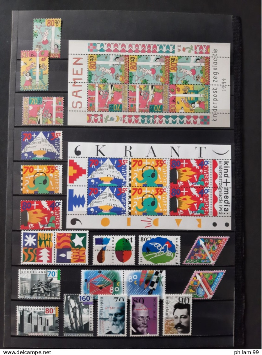 NEDERLAND MNH** 1994 1993 1992 / 3 SCANS - Colecciones Completas