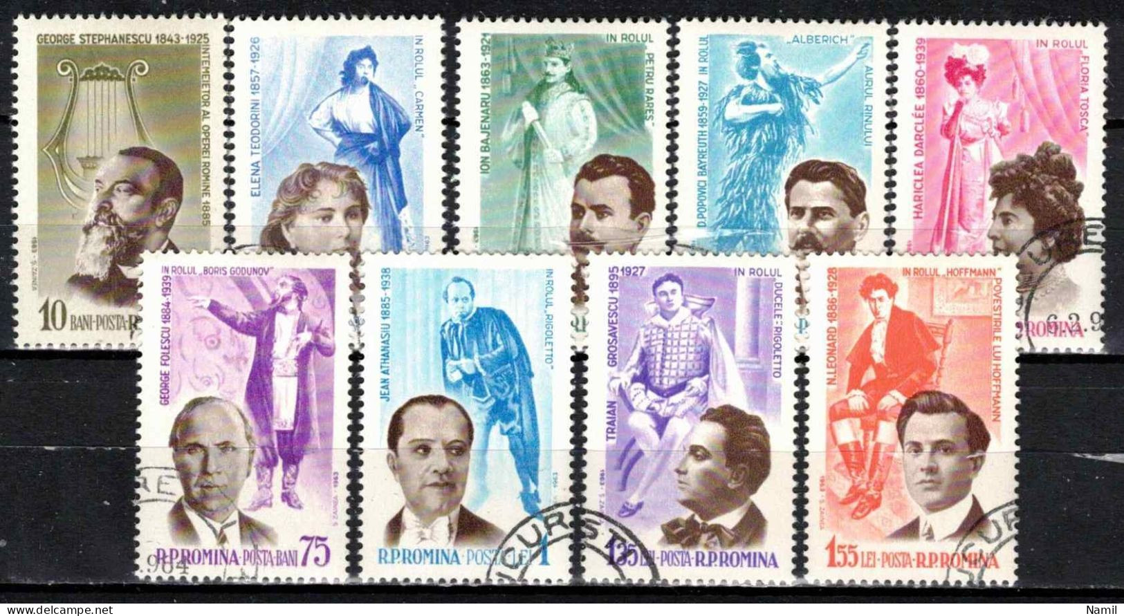 Roumanie 1964 Mi 2229-37 (Yv 1959-67), Obliteré - Used Stamps