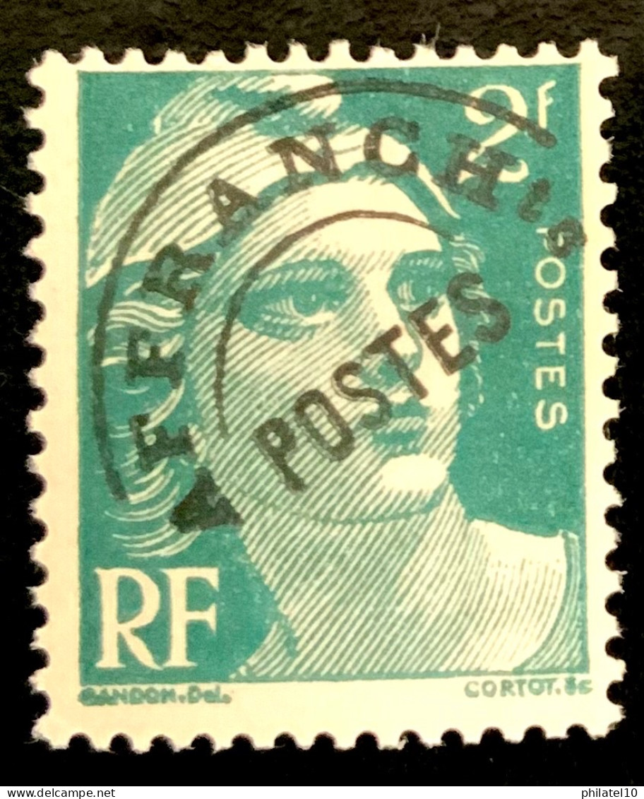 1945 FRANCE N 94 MARIANNE 2F PREOBLITERE TYPE DE GANDON - NEUF** - Unused Stamps