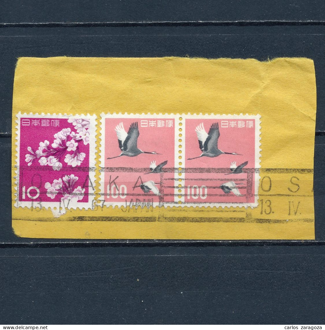JAPON—MATASELLOS OSAKA 677, 702A—CACHET 1967—JAPAN - Used Stamps