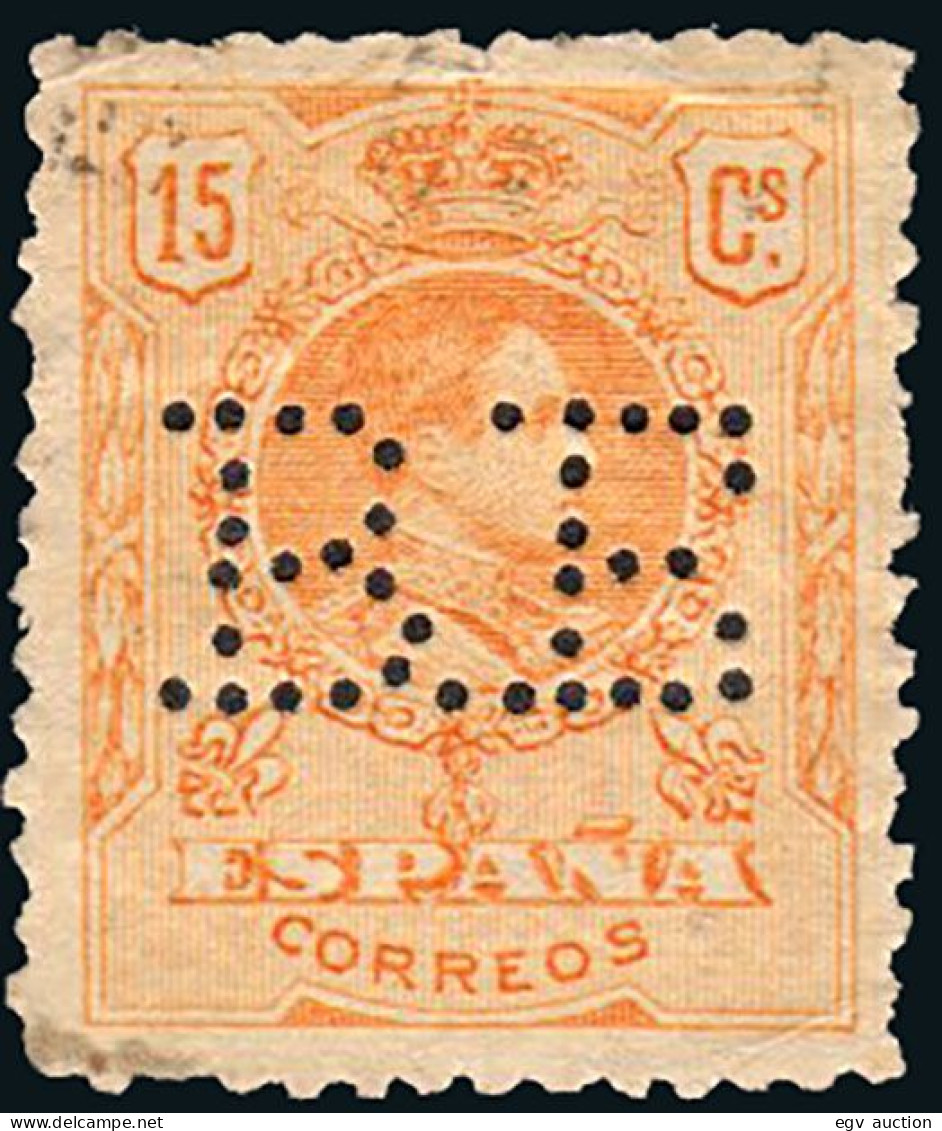 Madrid - Perforado - Edi O 271 - "BE" - Used Stamps