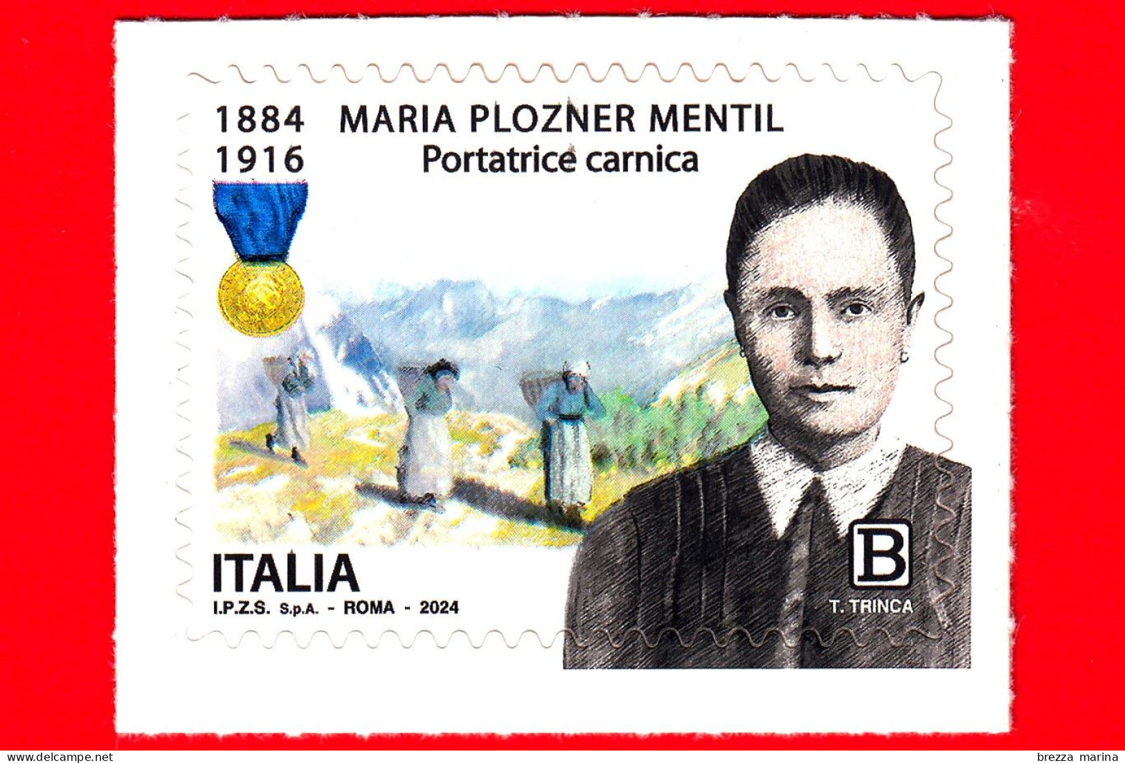 Nuovo - MNH - ITALIA - 2024 - La Forza Delle Donne – Maria Plozner Mentil, Eroina - B - 2021-...: Nieuw/plakker