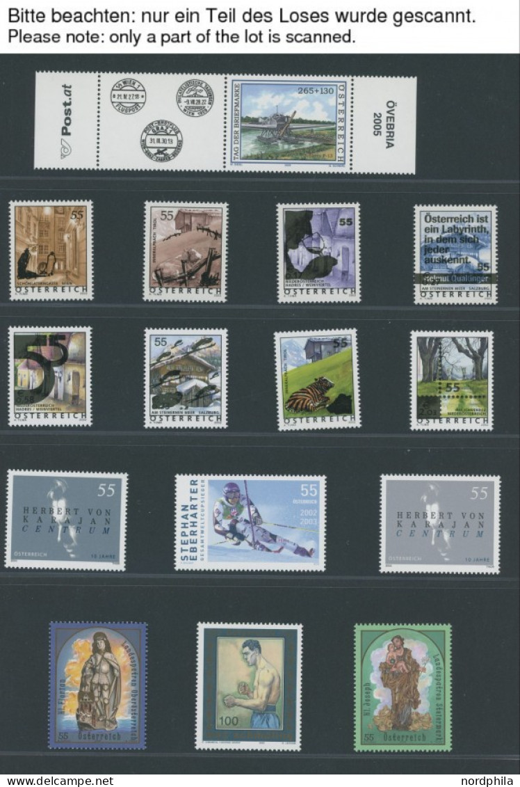 JAHRGÄNGE 2506-2563 , 2005, Kompletter Jahrgang, Ohne Tierkreiszeichen, Mi.Nr. 2517 Im Kleinbogen, Postfrisch, Pracht, F - Années Complètes