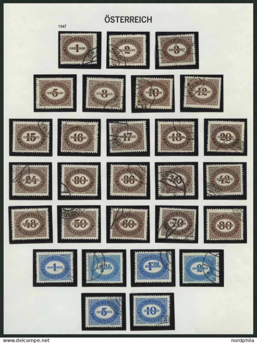 SAMMLUNGEN O, , 1945-68, überwiegend Gestempelter Sammlungsteil, Meist Prachterhaltung, Mi. Ca. 700.- - Colecciones