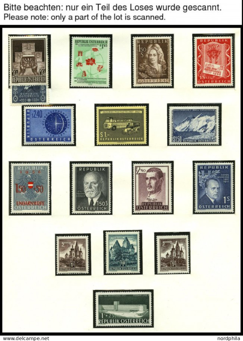 SAMMLUNGEN , Komplette Postfrische Sammlung Österreich Von 1956-76 In 2 SAFE Falzlosalben, Prachterhaltung, Mi. 381.- - Colecciones