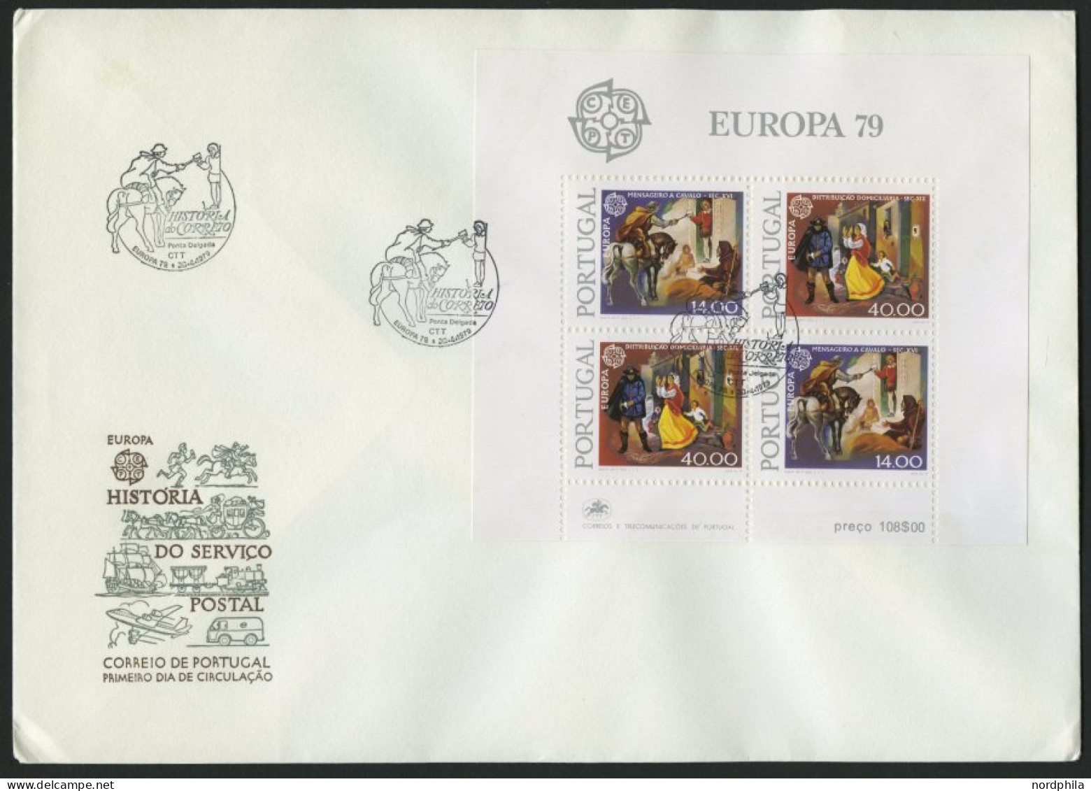 PORTUGAL Bl. 20,23,27 BRIEF, 1977-79, Europa 3 Blocks Je Auf FDC, Pracht, Mi. 195.- - Otros & Sin Clasificación