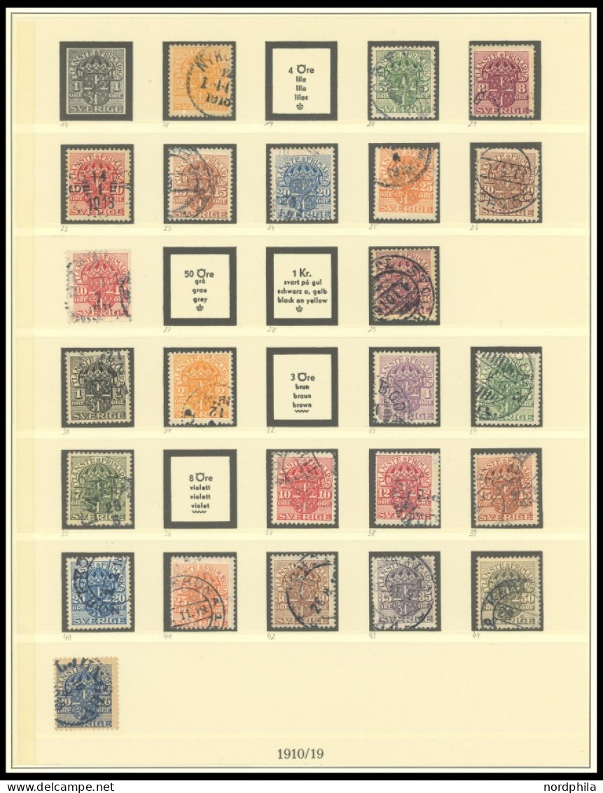 SAMMLUNGEN, LOTS D O, , 1874-1919, Partie Dienst- Und Portomarken, Etwas Unterschiedlich Mit Vielen Prachtwerten, Mi. üb - Collections