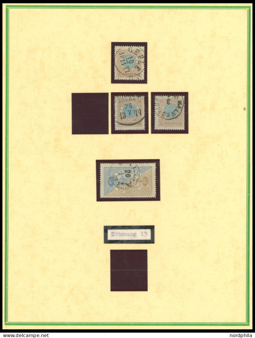 SAMMLUNGEN, LOTS O, 1872-89, Sauber Gestempelte Teilsammlung Aus Mi.Nr. 17-40 Und D 1-16, Meist Prachterhaltung, Mi. übe - Collezioni