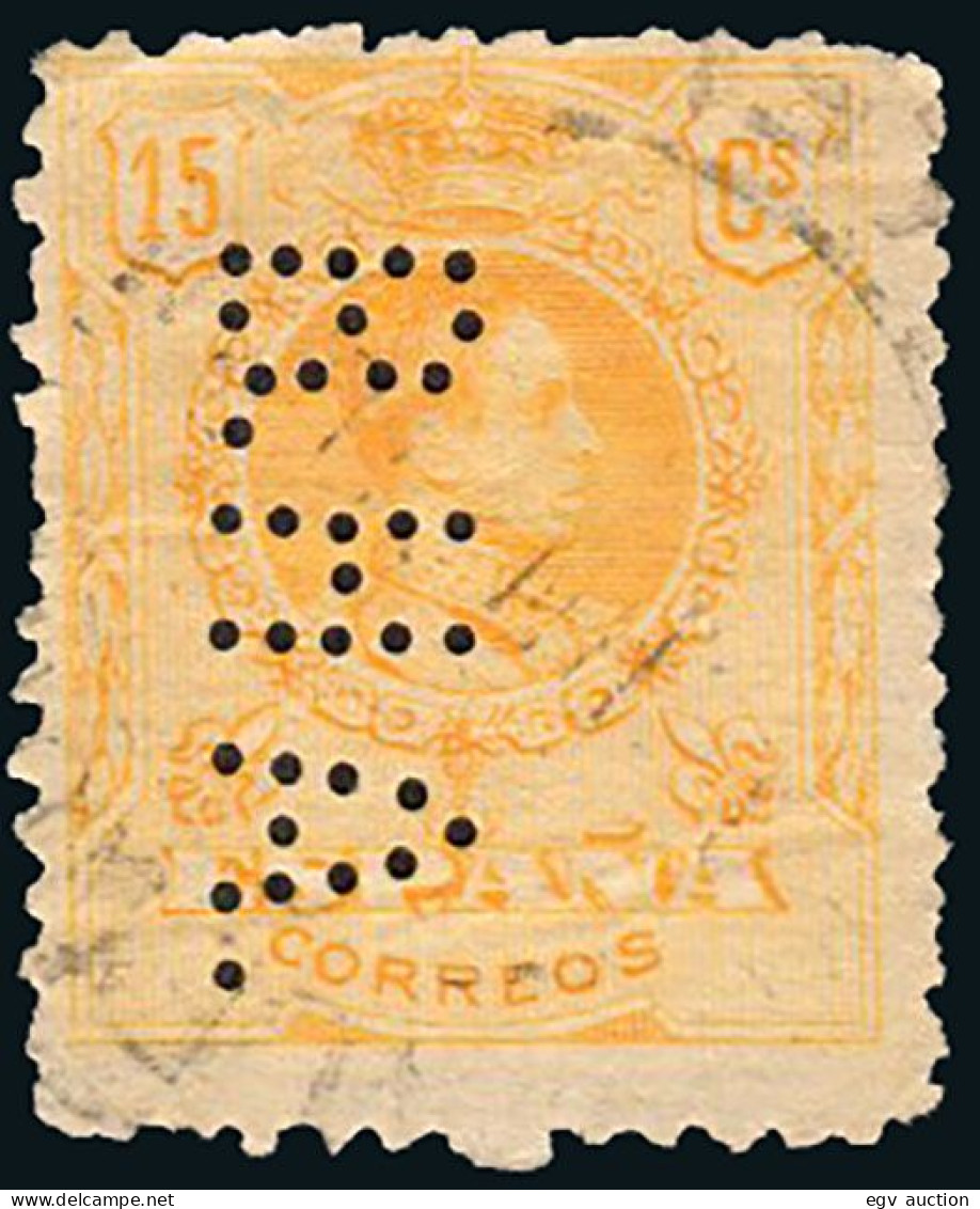 Madrid - Perforado - Edi O 271 - "B.H.A" (Banco) - Used Stamps