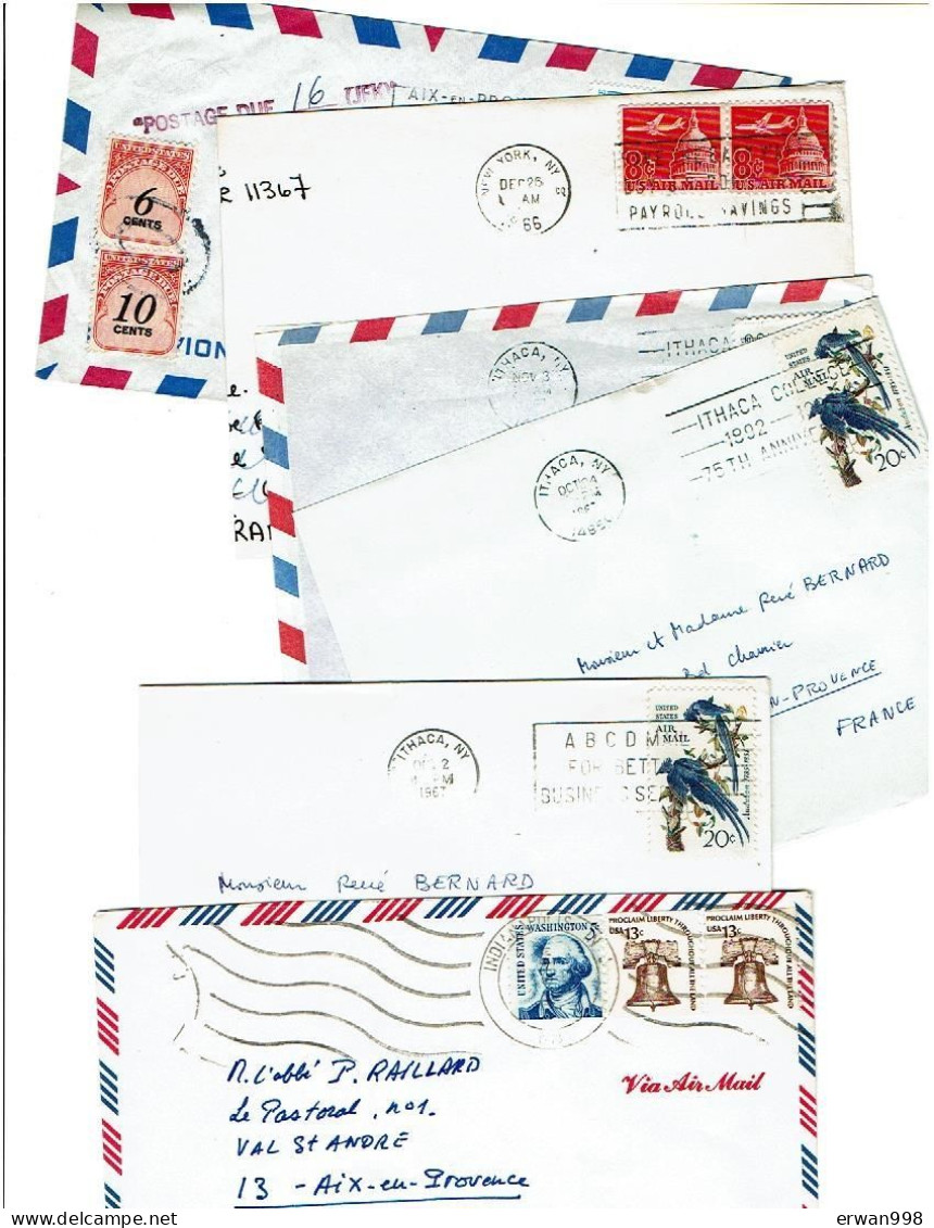 Lot De 40 Lettres Des USA à Destination De L'Europe  1118 - Marcophilie