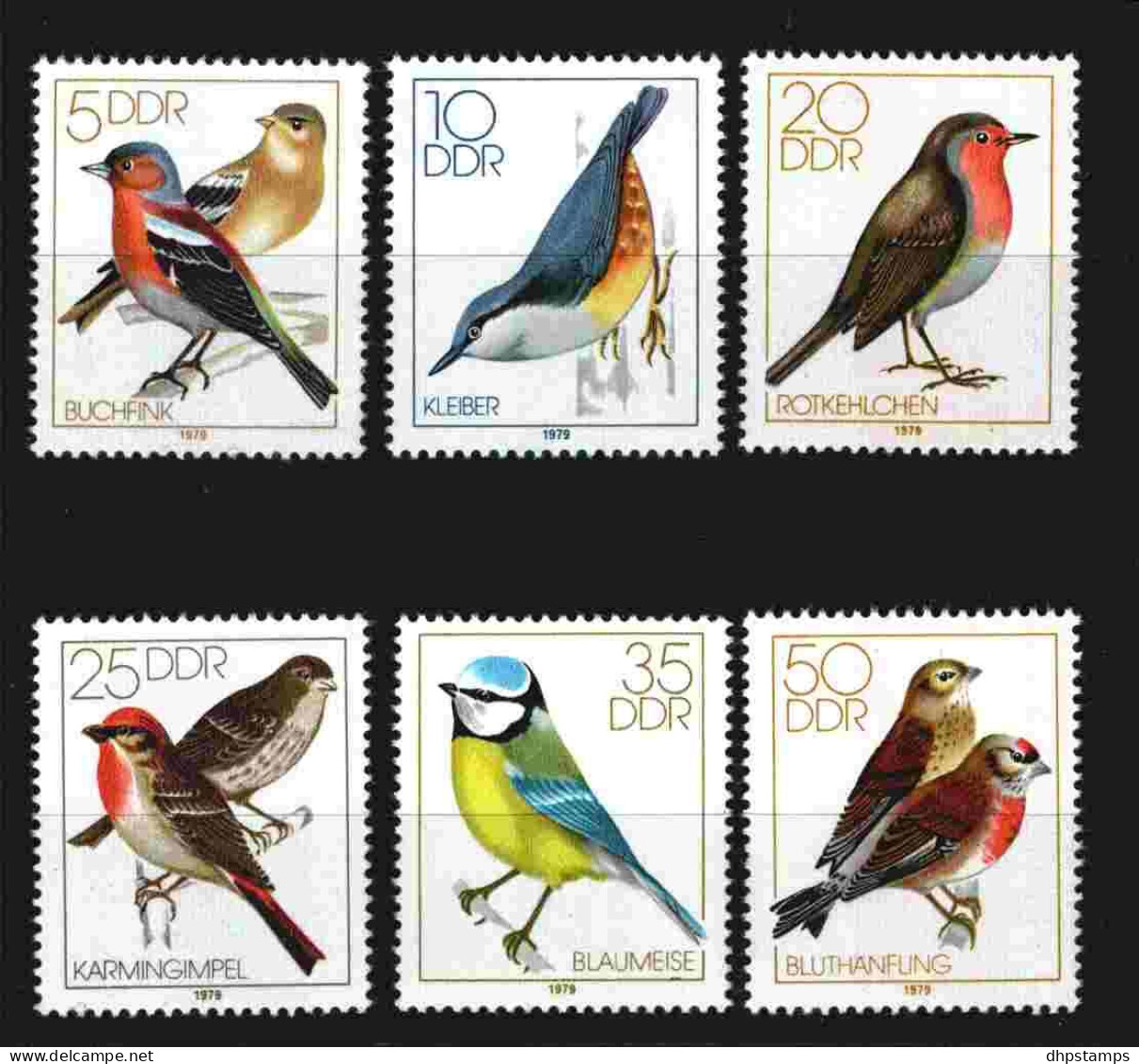 DDR 1979 Birds  Y.T. 2056/2061 ** - Nuevos