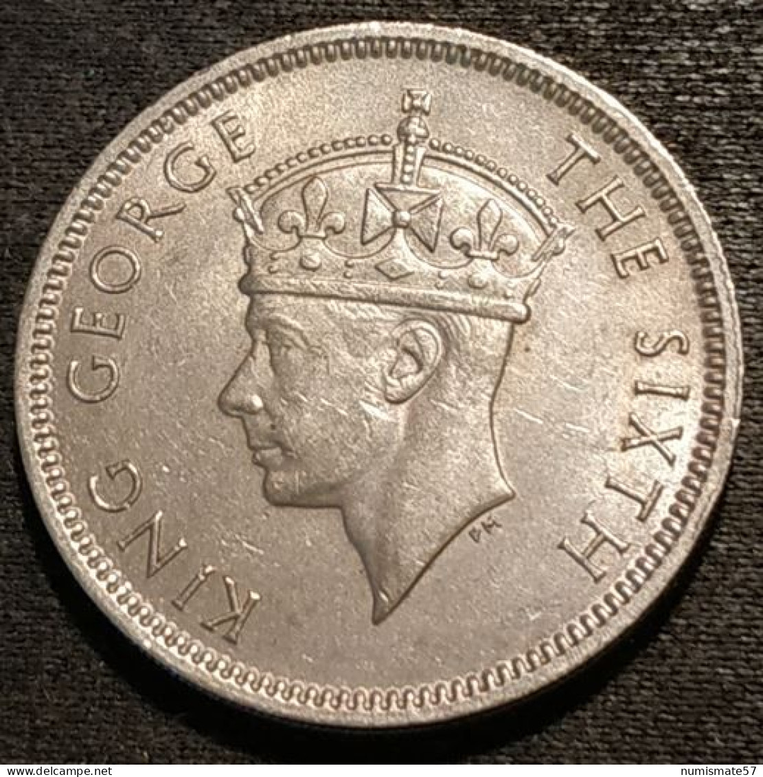 ILE MAURICE - MAURITIUS - ½ - 1/2 ROUPIE - HALF RUPEE 1951 - George VI - Cerf De Java - KM 28 - Mauritius