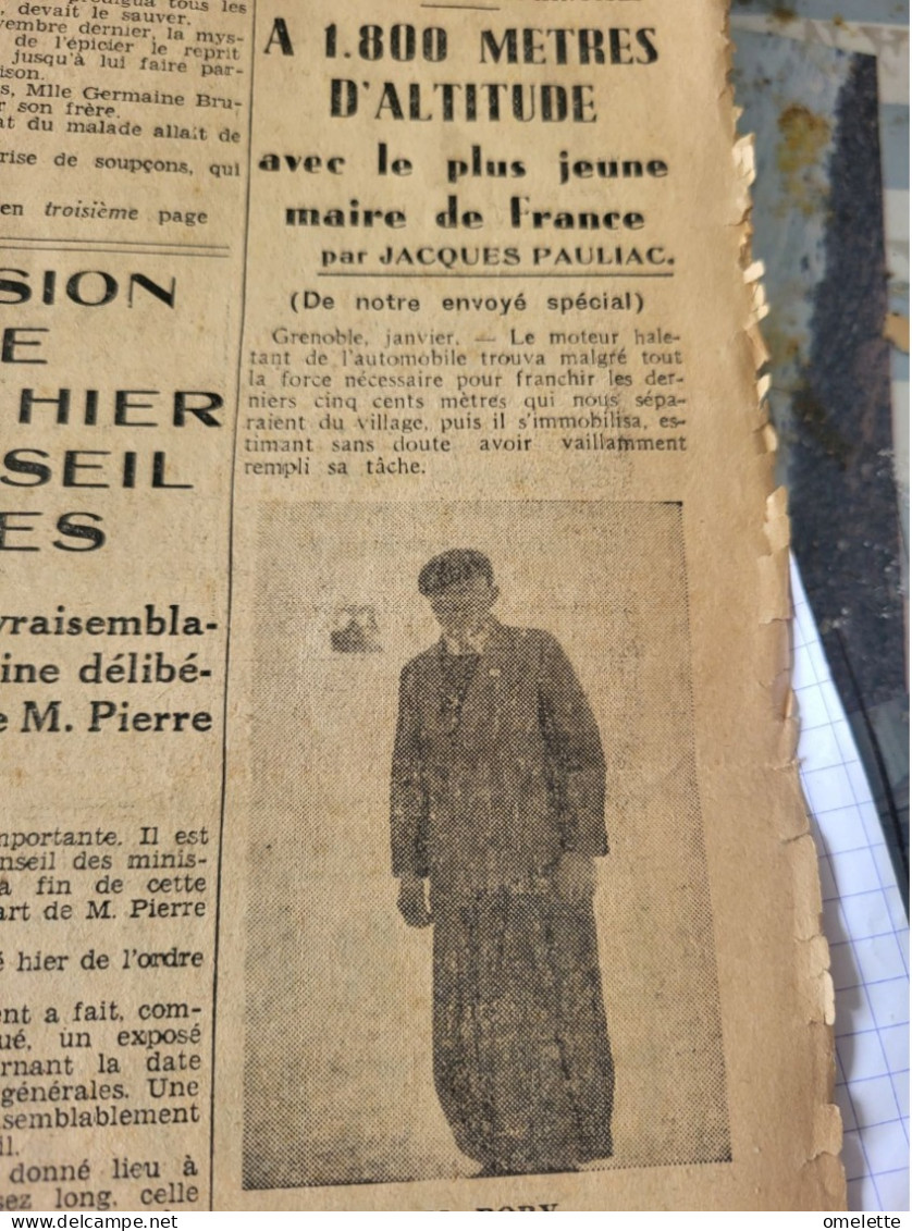 AMI PEUPLE 36/FERNAND BOUISSON - LE CORBEILLER /MOLOTOV /CHANCEL HERRIOT /FRONT POPULAIRE HUEZ MAIRE - Autres & Non Classés