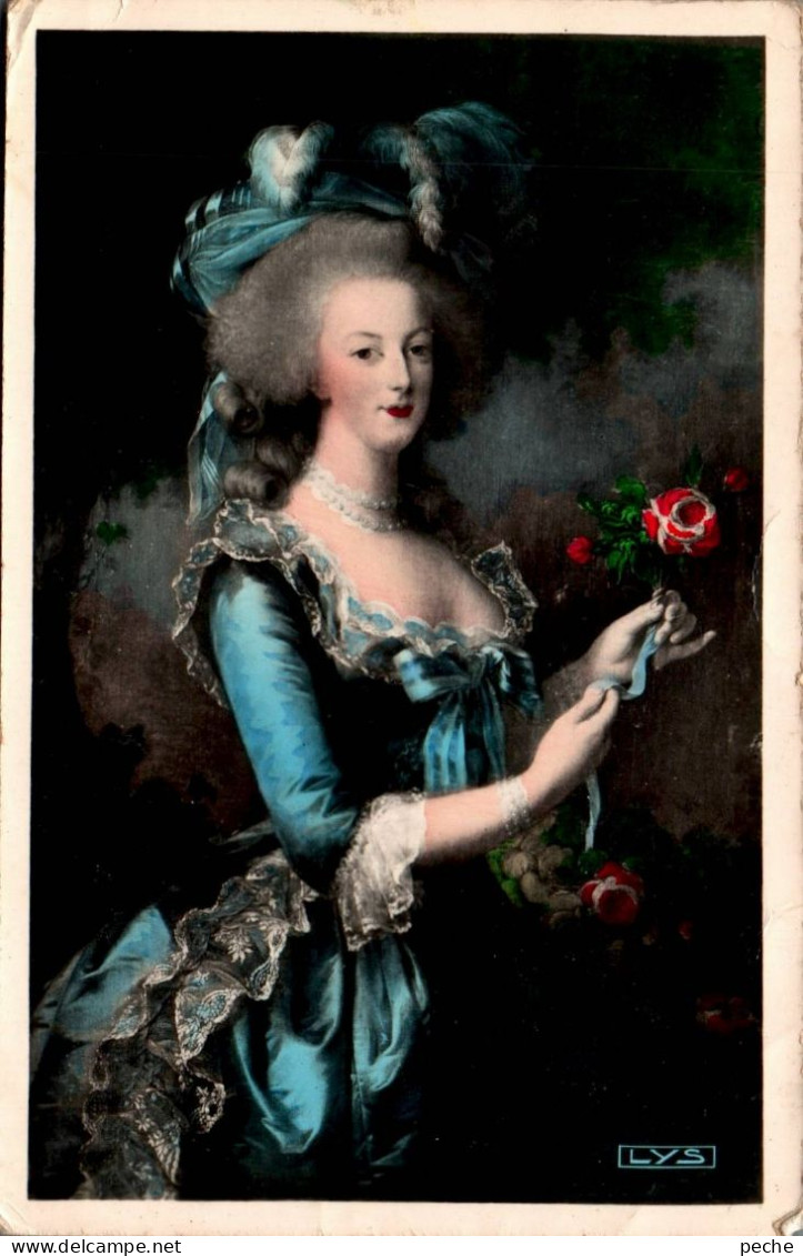 N°531 W -cpa Marie Antoinette à La Rose -portrait Par Vigée Lebrun- - Historische Persönlichkeiten