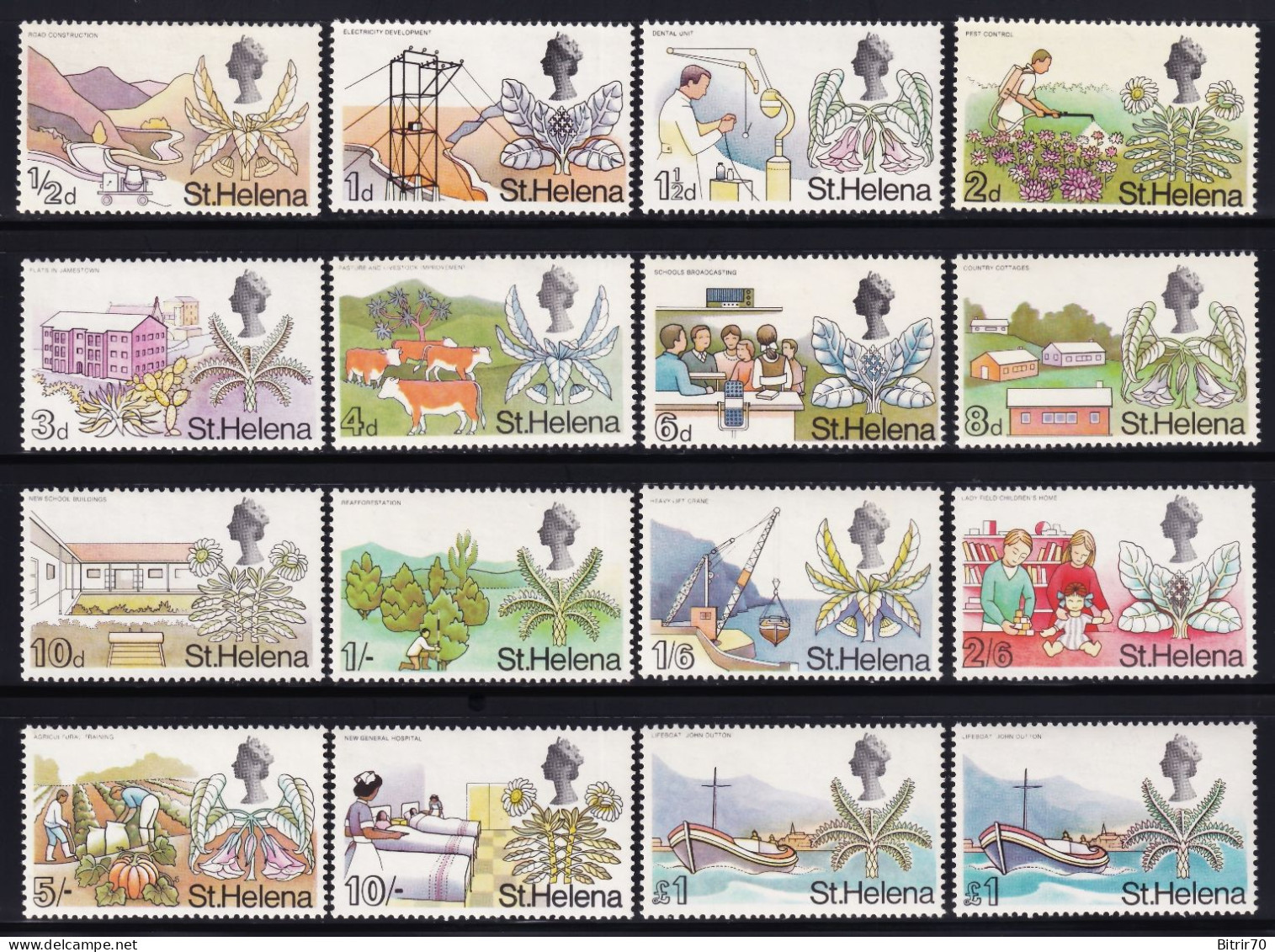 St Helena. 1968  Y&T. 195 / 209, 209a, MNH. - Isla Sta Helena