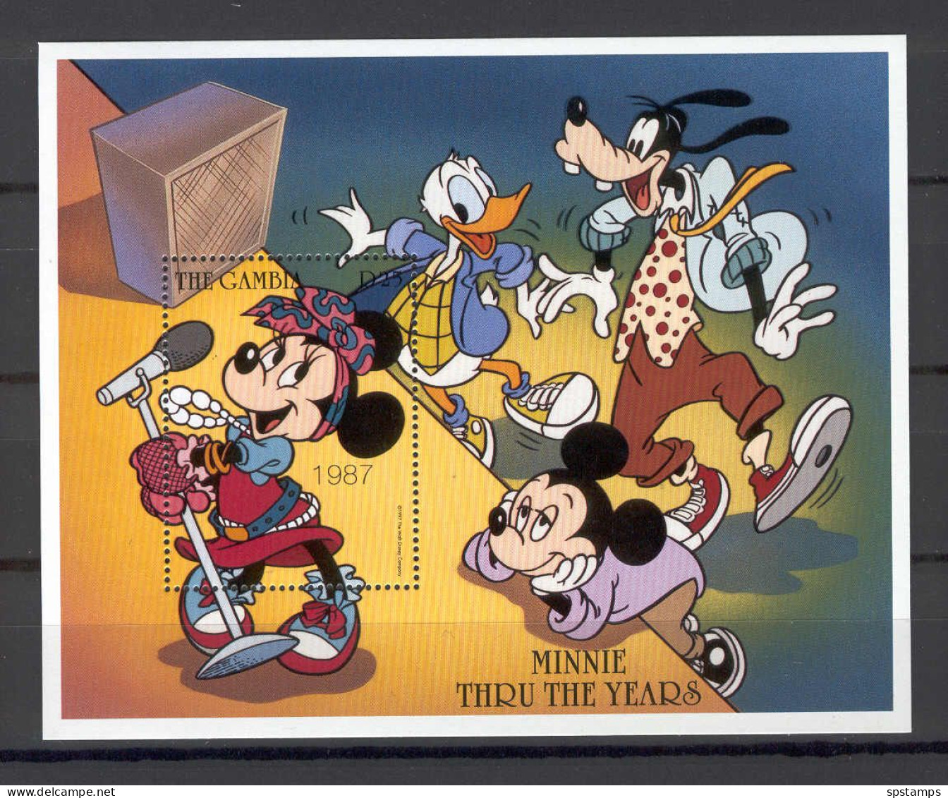 Disney Gambia 1997 Minnie Thru The Years MS MNH - Disney