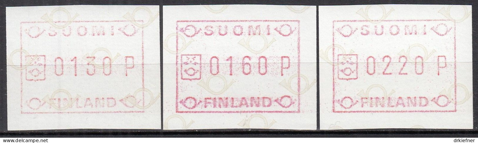 FINNLAND  ATM 1.1 S6, Postfrisch **, Tastensatz 1986 - Machine Labels [ATM]