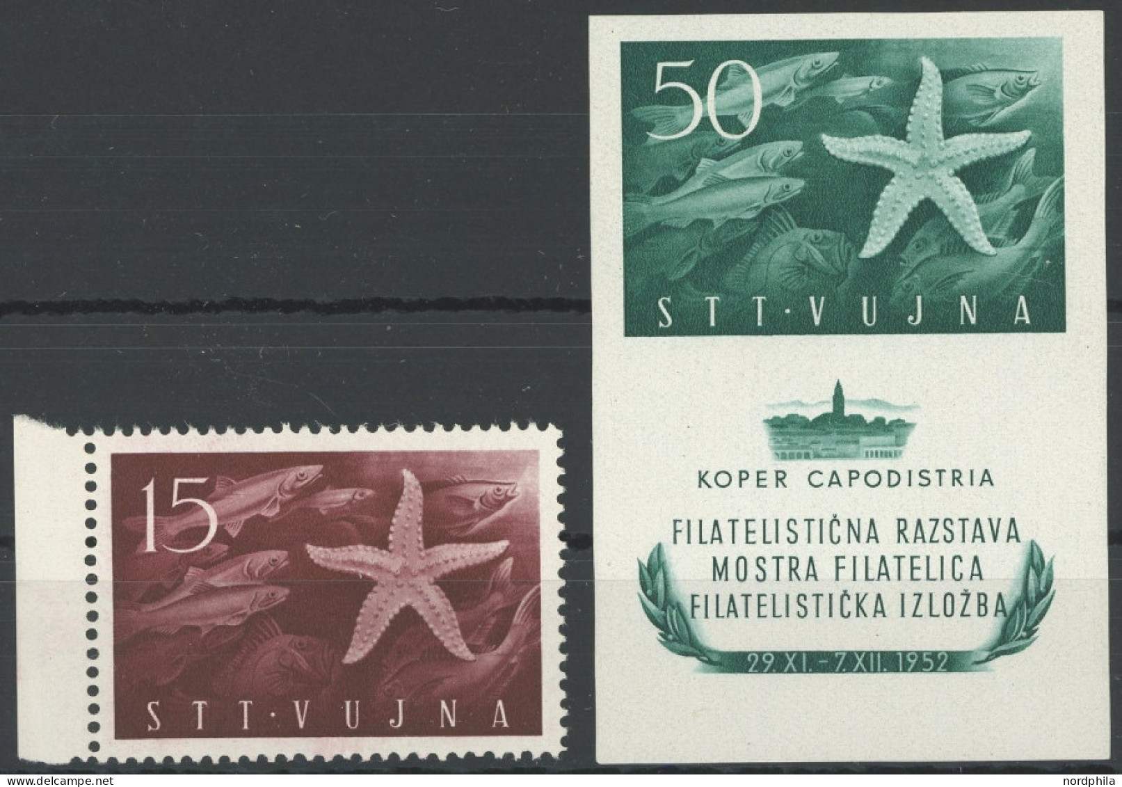 ZONE B Bl. 2 , 1952, Einzelmarke Und Block Briefmarkenausstellung, Postfrisch, Pracht, Mi. 65.- - Sonstige & Ohne Zuordnung