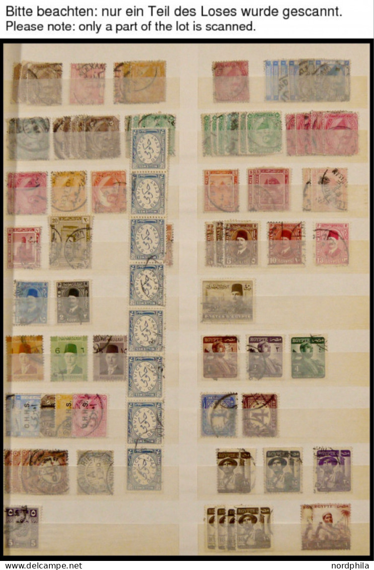 ÄGYPTEN O, Ab Ca. 1879, Gestempelte Partie Von über 600 Wohl Einfachen Werten Im Einsteckbuch, Feinst/Pracht - Autres & Non Classés