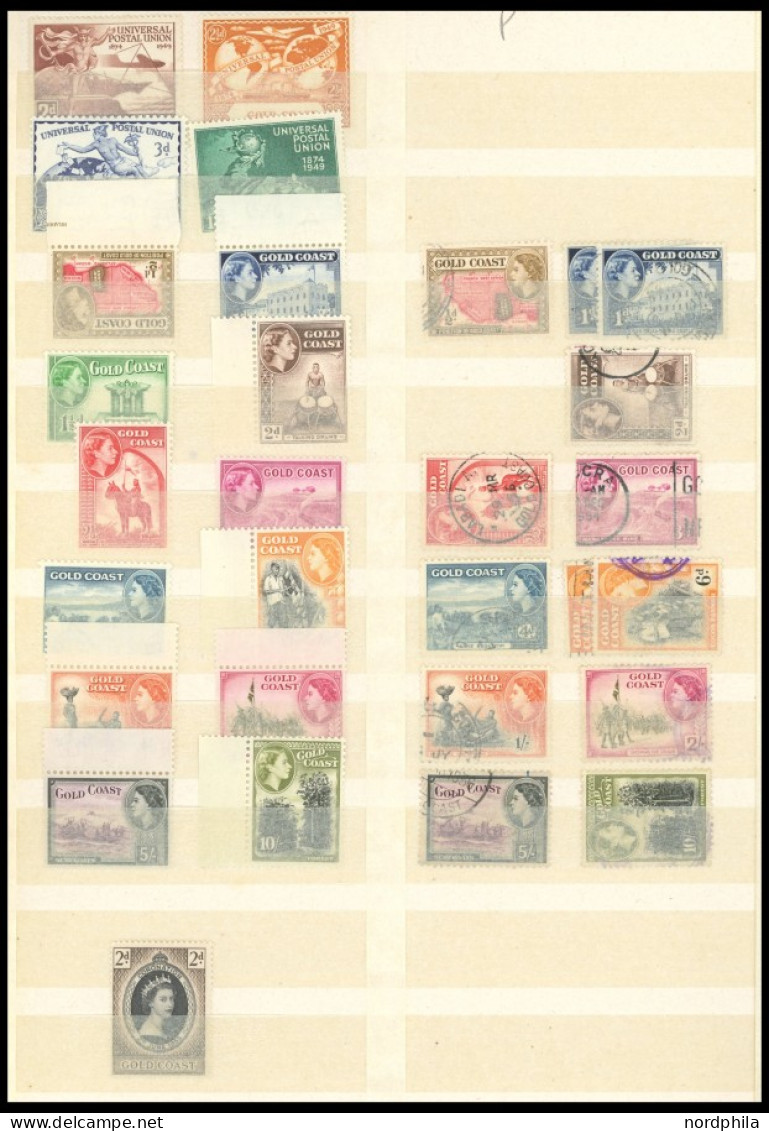 GHANA ,,o , 1928-74, Interessante Partie, Z.T. Zweifach Gesammelt (gestempelt Und Postfrisch), Mit Etwas Goldküste, Viel - Ghana (1957-...)