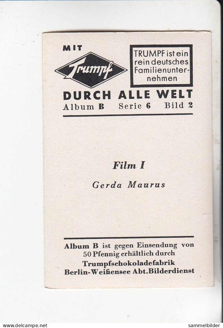 Mit Trumpf Durch Alle Welt  Film I Gerda Maurus   B Serie 6 #2 Von 1933 - Andere Merken