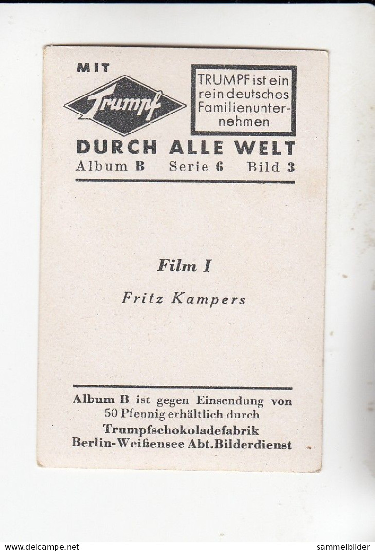 Mit Trumpf Durch Alle Welt  Film I Fritz Kampers    B Serie 6 #3 Von 1933 - Otras Marcas