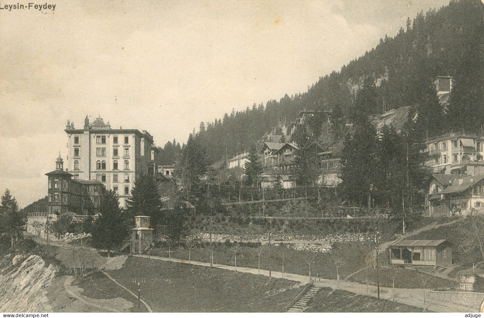 CPA-Suisse - LEYSIN-FEYDEY - Edit. Musy Fres N° 323 * Oblitération 1912 *TBE 2 Scans - Leysin