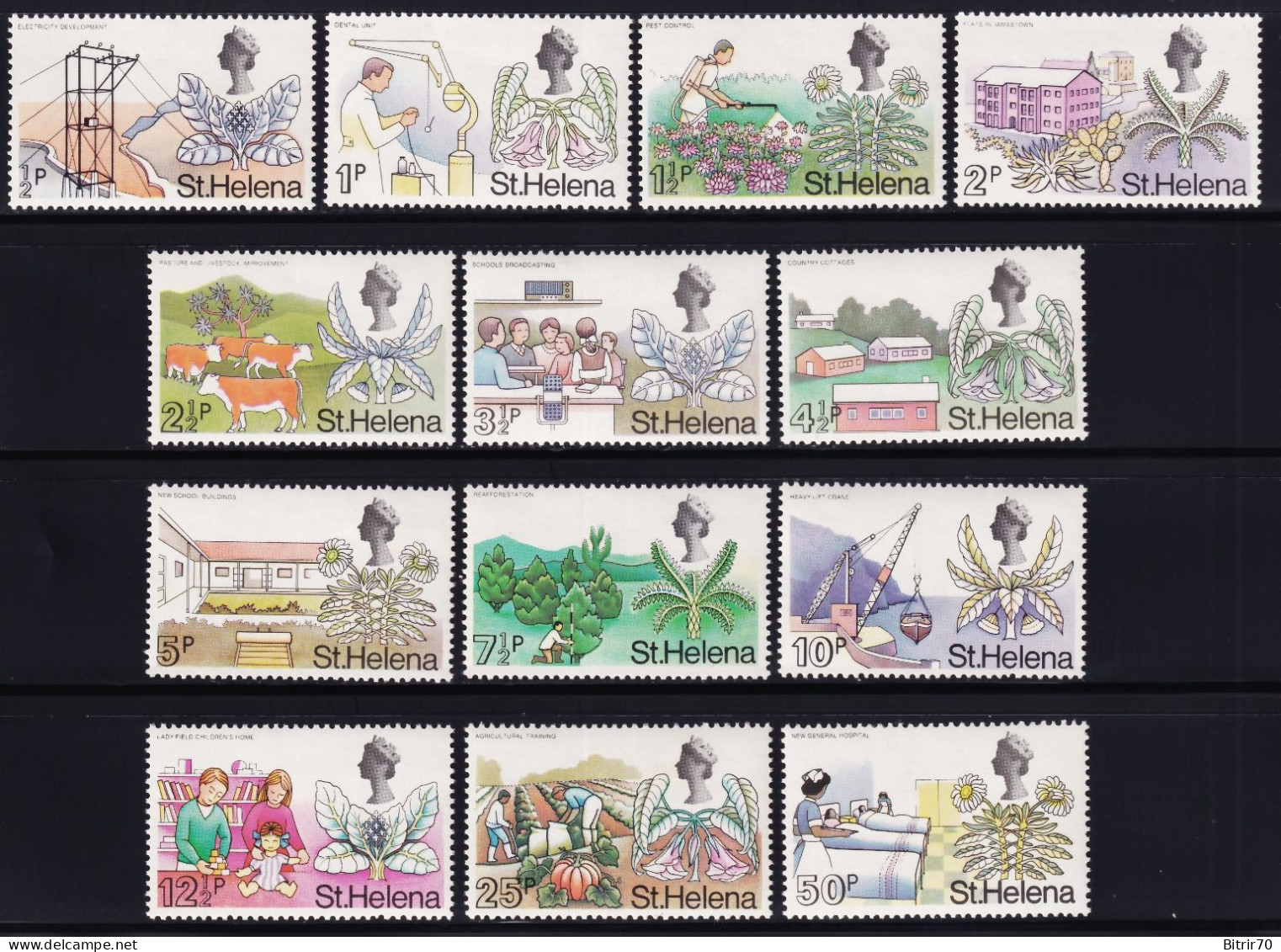 St Helena. 1971  Y&T. 230 / 242, MNH. - Sint-Helena