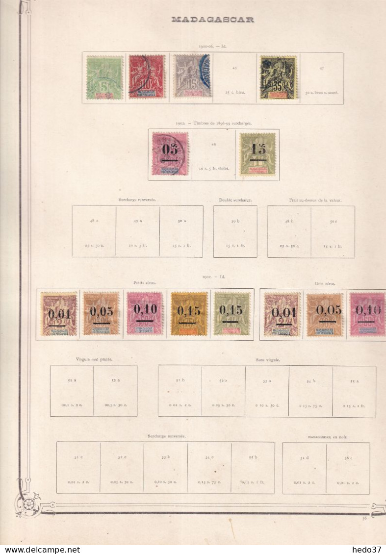 Madagascar - Collection - Neufs Sans Gomme / Oblitérés - B/TB - Unused Stamps