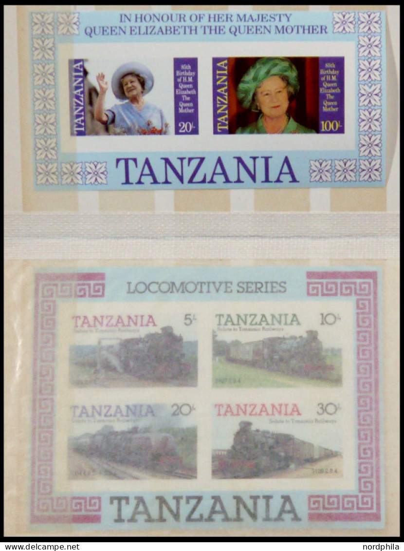 TANSANIA Aus Block 42-64 , 1985-87, 9 Verschiedene, Ungezähnte Blocks, Postfrisch, Pracht - Tanzanie (1964-...)