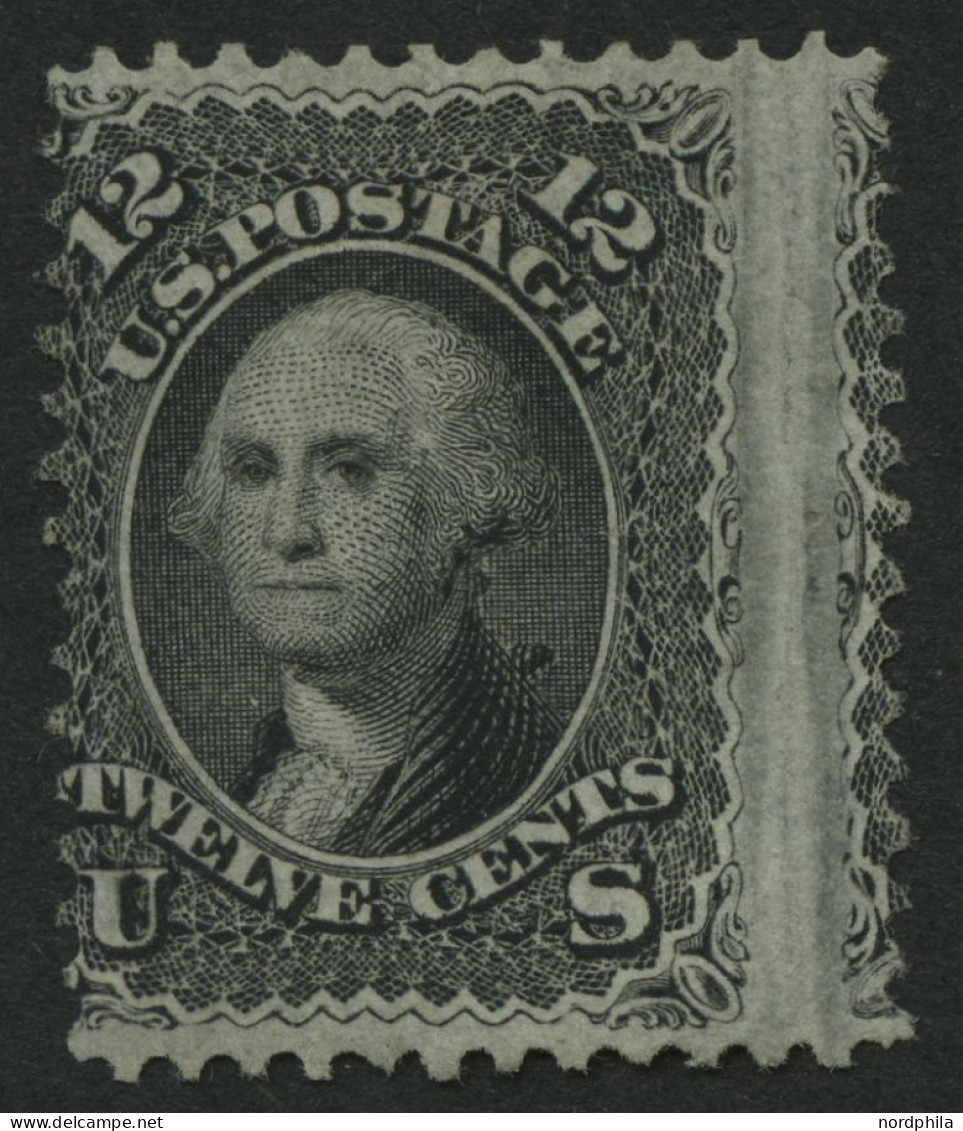 USA 21WII , Scott 97, 1861, 12 C. Washington, Waffeleinpressung, Ohne Gummi, Pracht, Signiert Hartmann, $ 1100.- - 1861-65 Confederate States