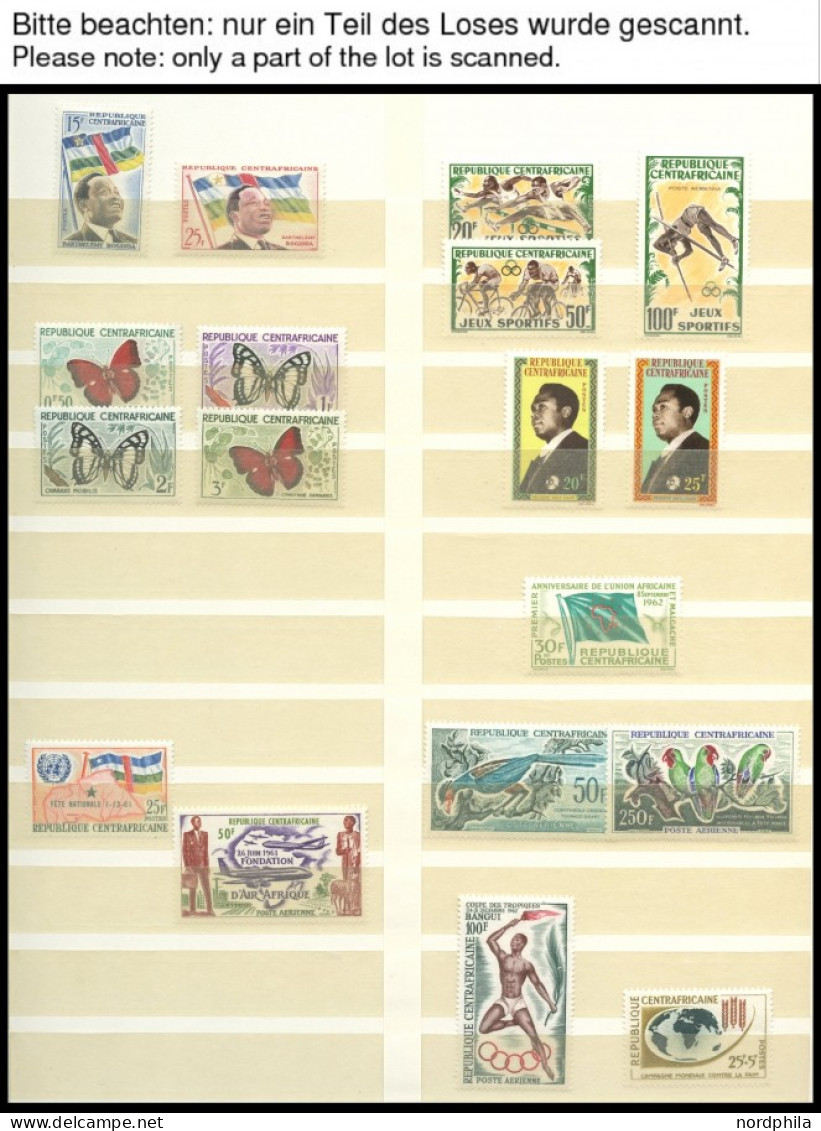 ZENTRALAFRIKANISCHE REPUB , 1959-68, Meist Kompletter Sammlungsteil In Postfrischer Prachterhaltung, Mi. 432.- - Centraal-Afrikaanse Republiek