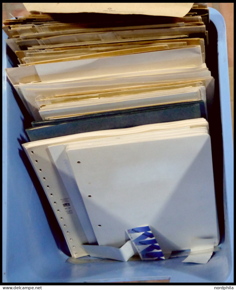 SLG., LOTS DEUTSCHLAND ,,o,Brief , Ein Plastiktrog Voll Mit Restpartien Und Sammlungen (ohne Klemmbinder), Meist Auf DIN - Collections