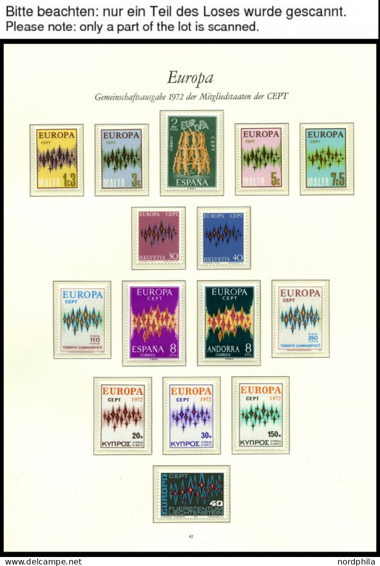 EUROPA UNION , 1972, Sterne, Kompletter Jahrgang, Pracht, Mi. 179.80 - Collections