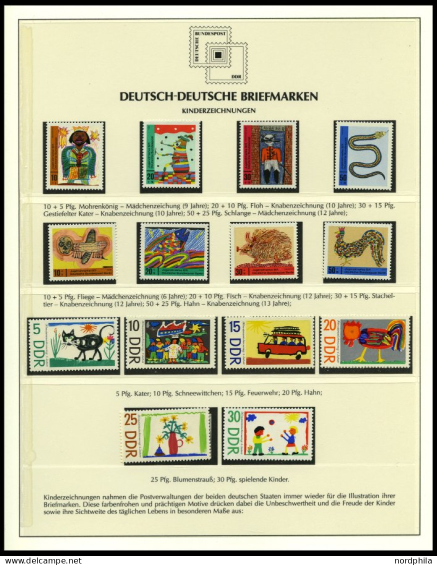 SONSTIGE MOTIVE ,Brief,o , Deutsch-Deutsche Briefmarken Auf Siegerseiten Im Album Und Einem Leitzordner Mit Einzelmarken - Ohne Zuordnung